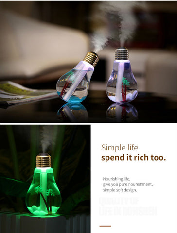 Colorful Mini USB Bulb Humidifier