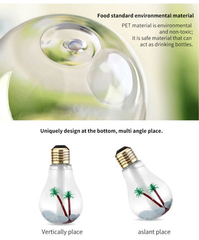 Colorful Mini USB Bulb Humidifier